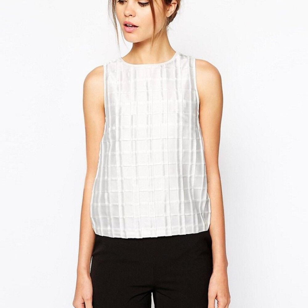 Warehouse Woven Pleat Top